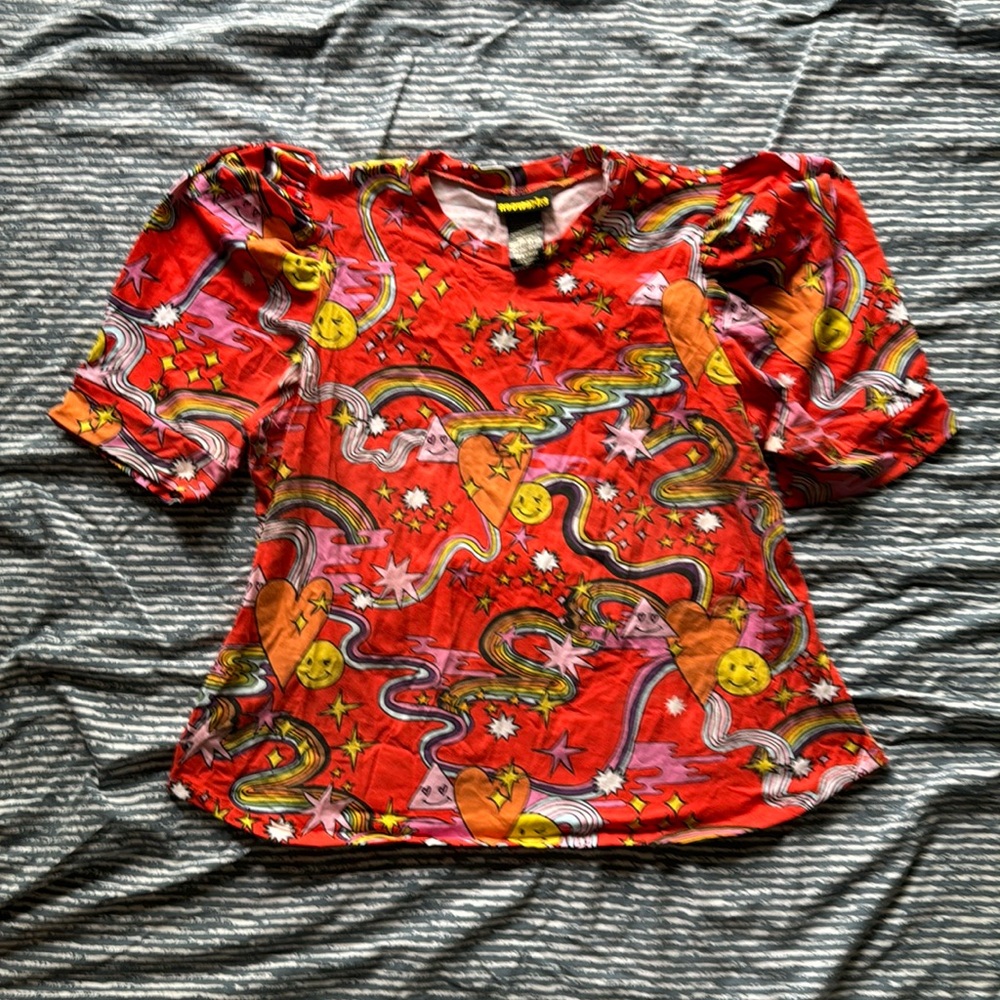 Nooworks Puff Top 2XL Pride Flags Design